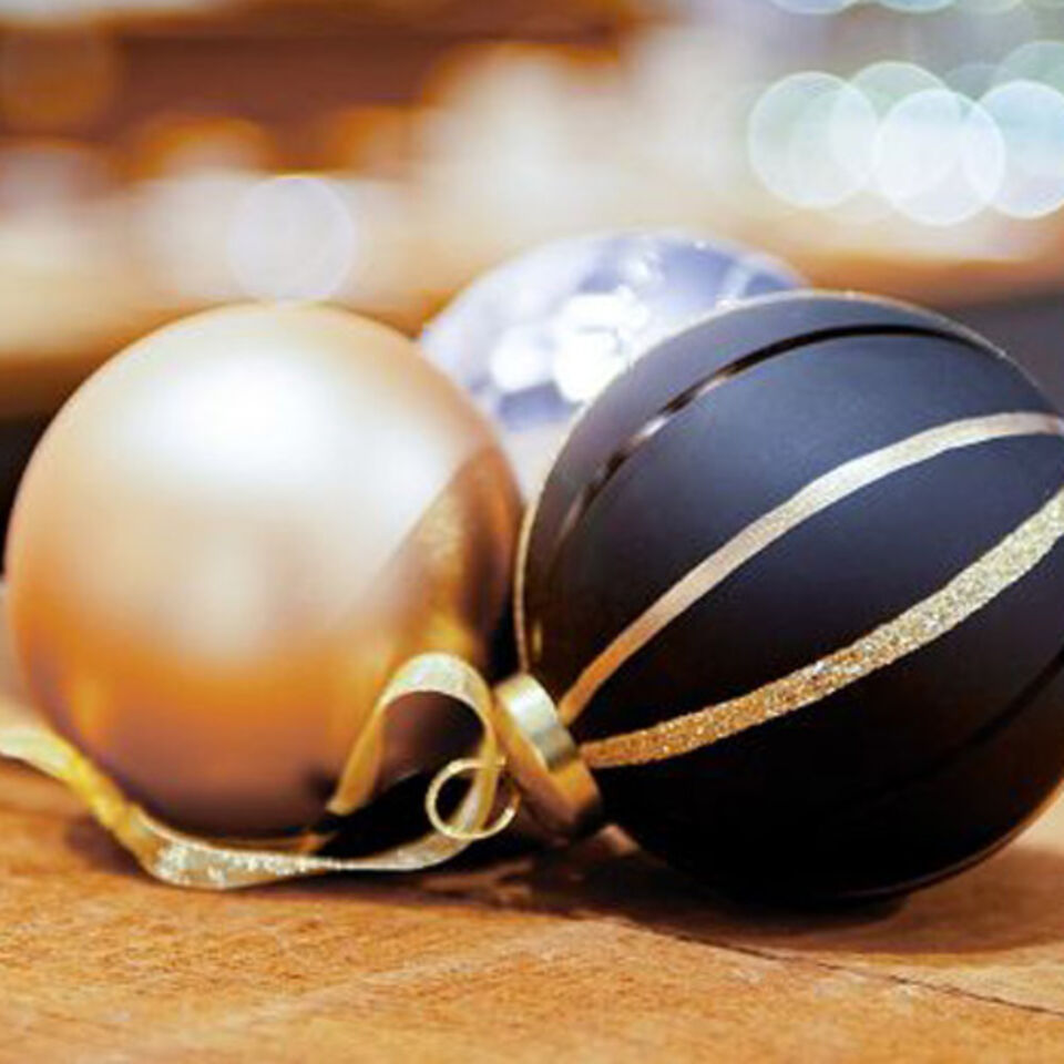 Moderne Weihnachtskugeln