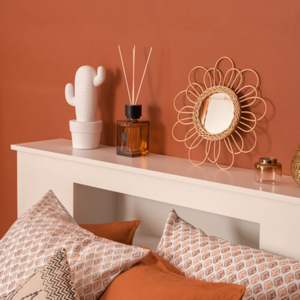 chambre couleur terracotta
