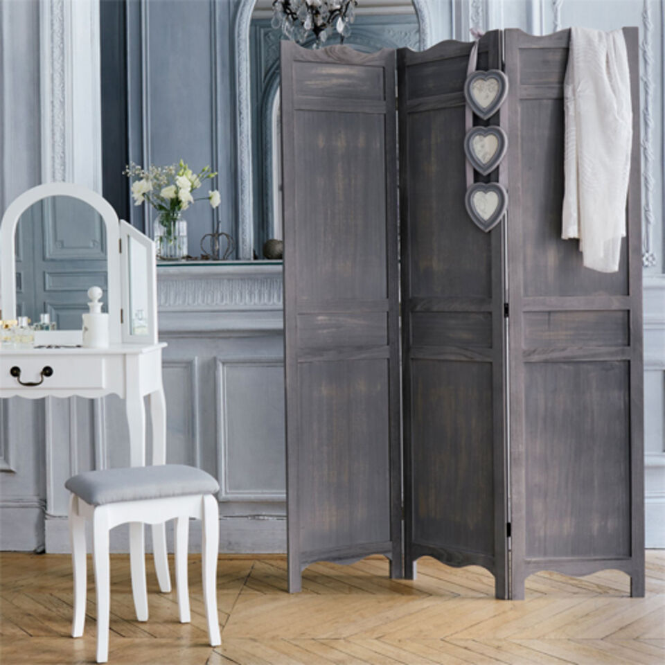 paravento legno grigio
