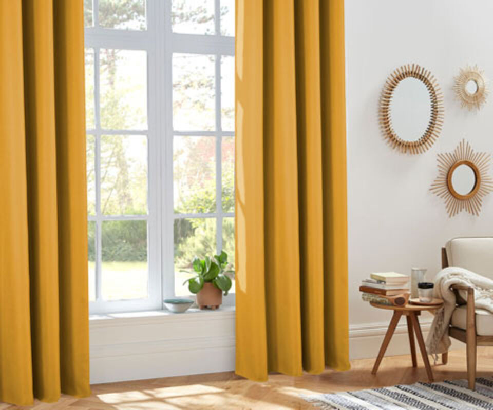 tenda isolante giallo ocra