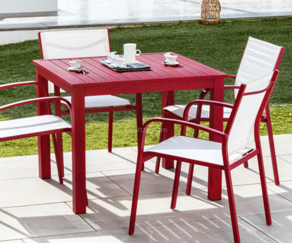 Tavolo da giardino alluminio colorato economico