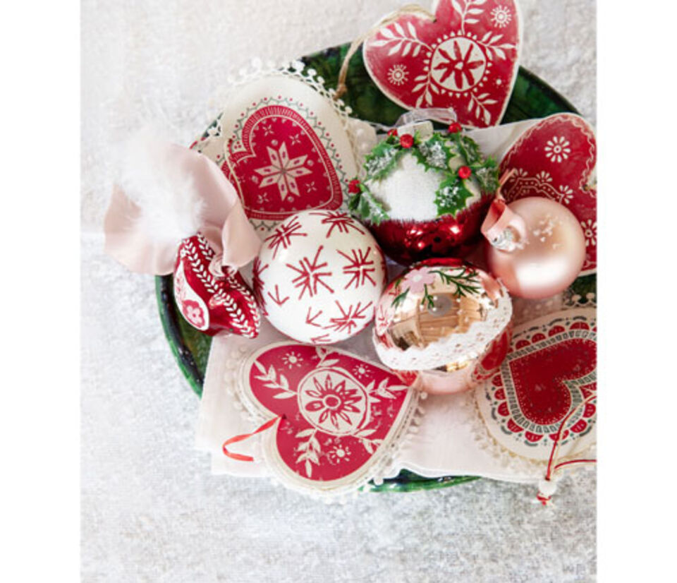 bola roja de navidad
