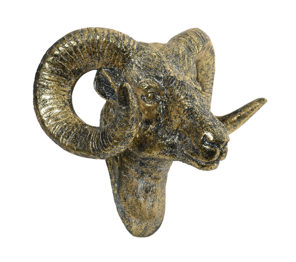 testa di ariete dorata