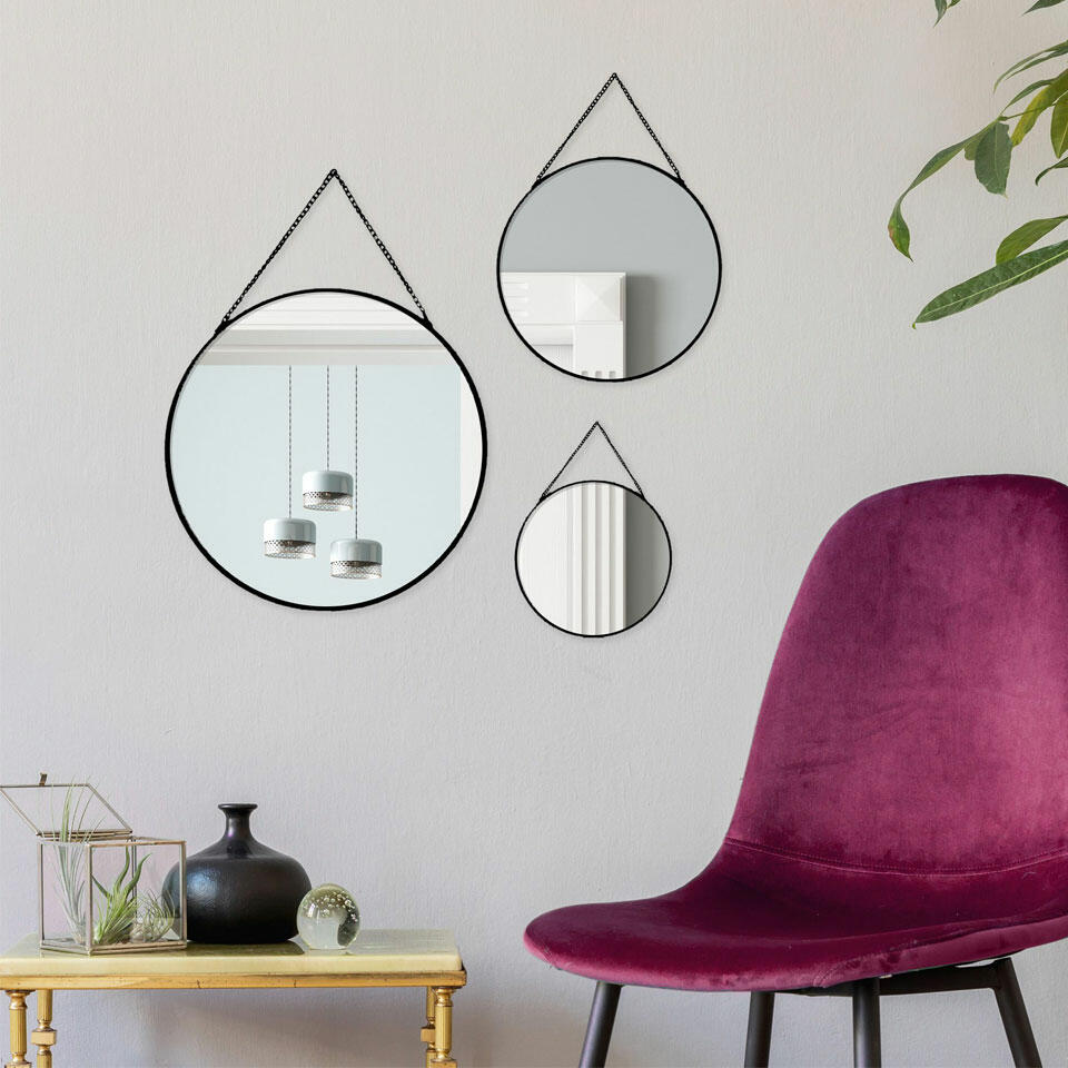 miroir mural rond