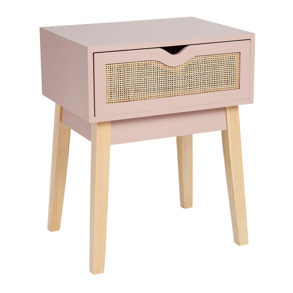 Table de chevet cannage