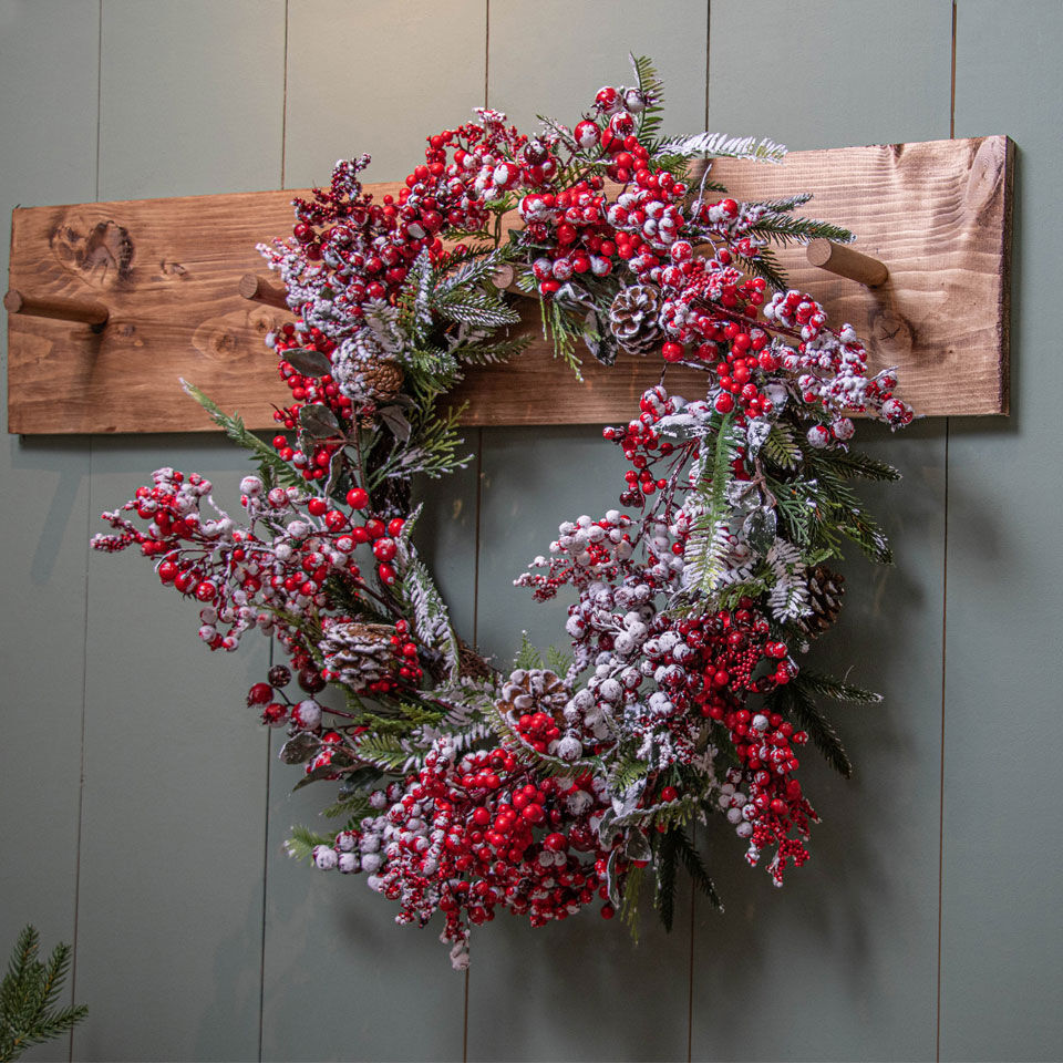 couronne de noël baies