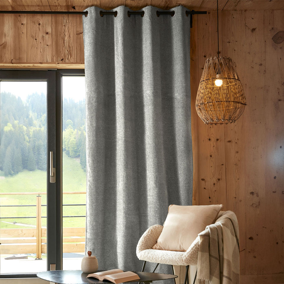 rideau thermique gris