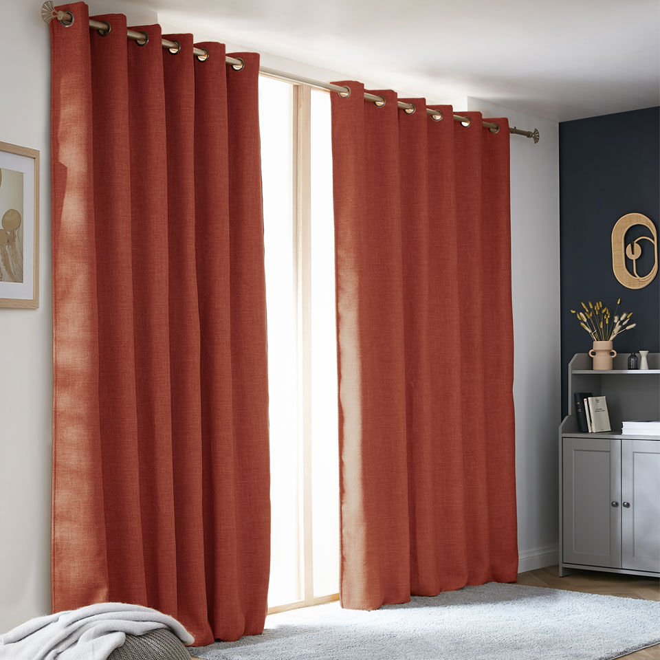 rideaux thermiques terracotta