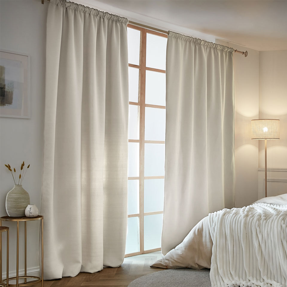 rideau thermique beige
