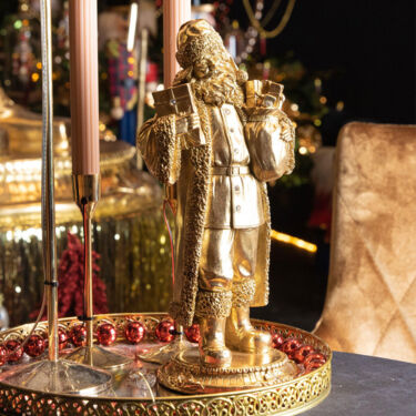 Weihnachtsbaumdecke Mit Kerze - Gold-braune Festdeko Für Baumfüße, 91,4 Cm Mikrofaser