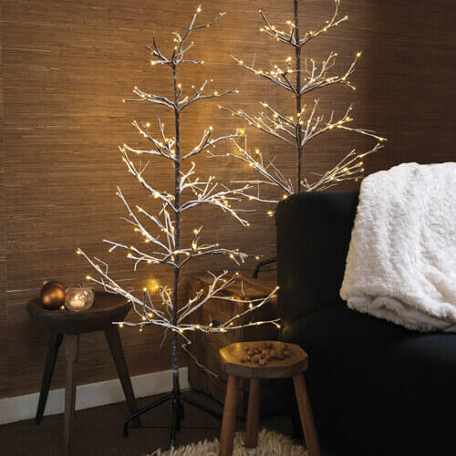 árbol de Navidad luminoso blanco cálido
