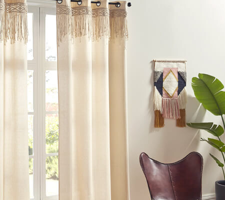tenda etnica beige