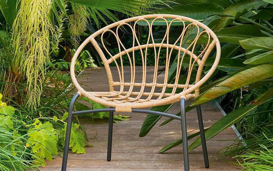 fauteuil de jardin rond