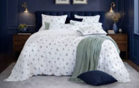 housse de couette en gaze de coton motifs fleuris