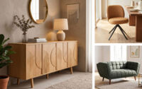 buffet et fauteuils design mid century
