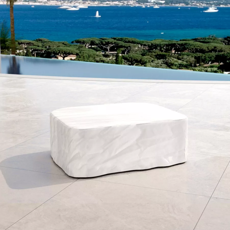 Mesa rectangular para salón de jardín teck Java (L120 cm) - Natural