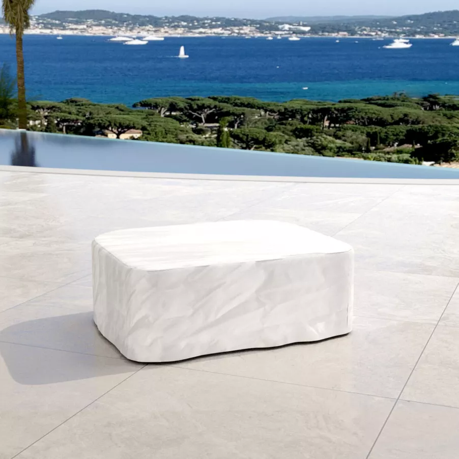 Mesa rectangular para salón de jardín teck Java (L100 cm) - Natural