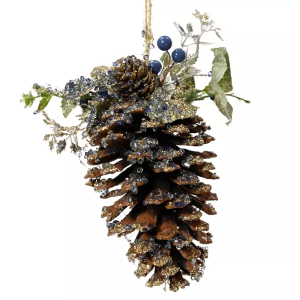 Piña de pino de Navidad para colgar Seli Natural - Bola y decoración ...