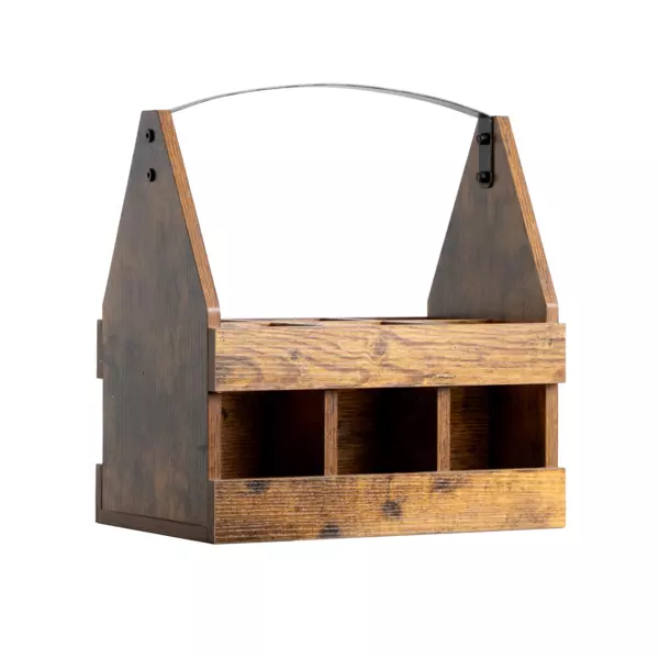 LINGJIA Biergürtel Braun - PU Leder Flaschenhalter Für Outdoor