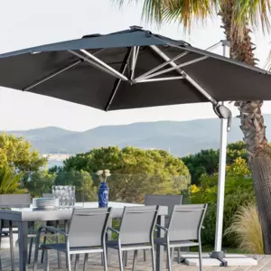 Parasol LED Yucatn (L 4 x 3 m) - Antracita 