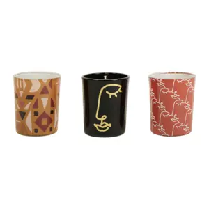 Lot de 3 bougies Contempo Multicolore