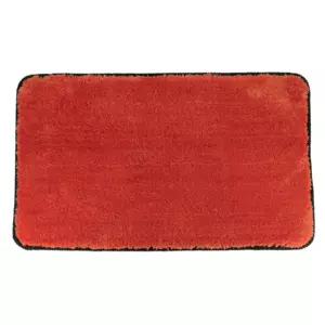 Alfombra para bao antiderrapante (75 cm) Black Line Terracota / negro