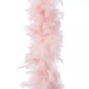 Guirlande Boa en plumes Deluxe Rose poudr