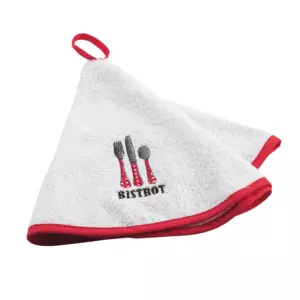 Toalla de manos redonda Bistrot Rouge