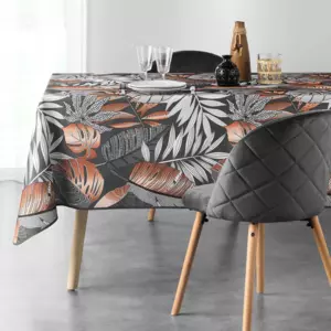Nappe rectangulaire anti tache (L240 cm) Alianor Gris anthracite