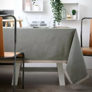 Nappe rectangulaire (L200 cm) Duo Vert kaki