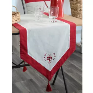 Camino de mesa (150 cm) Pauline Rojo