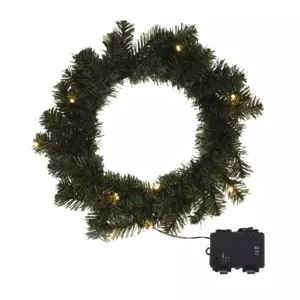 Corona de Navidad luminosa Glory Blanco clido