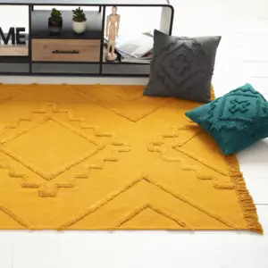 Alfombra (170 cm) Inca Amarillo ocre