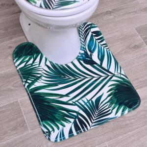 Tapis contour WC Tropicale Vert