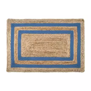 Alfombra yute (90 cm) Berry Azul tormenta