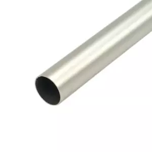 Tringle rideau mtal extensible (L185 - L350 cm / D20 mm) Jim Argent mat