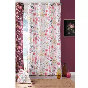 Rideau velours (140 x 240 cm) Florabella Blanc