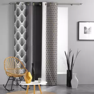 Cortina semi opaca  (140 X 260 cm) Galileo Negro