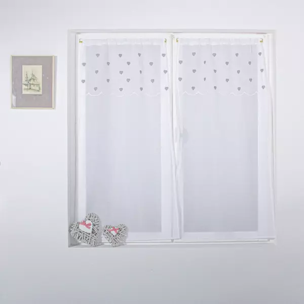 Atout Ciel Vorhänge – 60 X 90 Cm, Koralle, Polyester, Mit 5 Beinen Zum Leichten Aufhängen