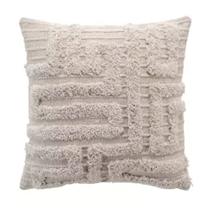 Fodera cuscino quadrato cotone (40 cm) Alixia Beige