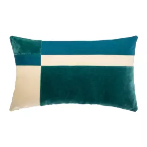 Cojn rectangular Patch Azul