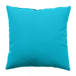 Coussin carr (60 cm) Etna Bleu turquoise