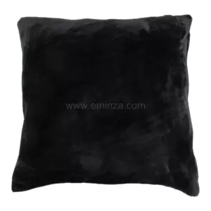 Housse de coussin carre (40 cm) Doudou Noire