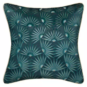 Housse de coussin carre (40 cm) Feel Bleu canard