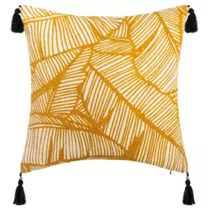Funda para cojn (40 cm) Tropik Amarillo ocre