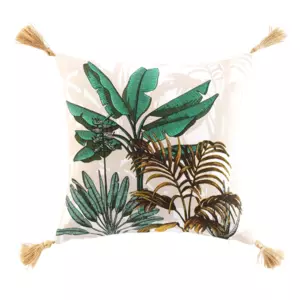 Coussin carr (40 cm) Balinesia Vert