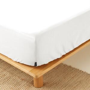 Drap housse percale de coton (200 cm) Cali Blanc