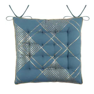 Coussin de chaise Hoffmann Bleu canard