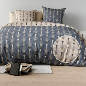 Funda Nórdica y dos fundas para almohada en algodón (260 cm) Pam Azul
