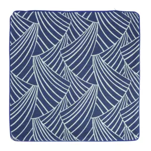 Housse de coussin carre (40 cm) Ardeco Bleu fonc